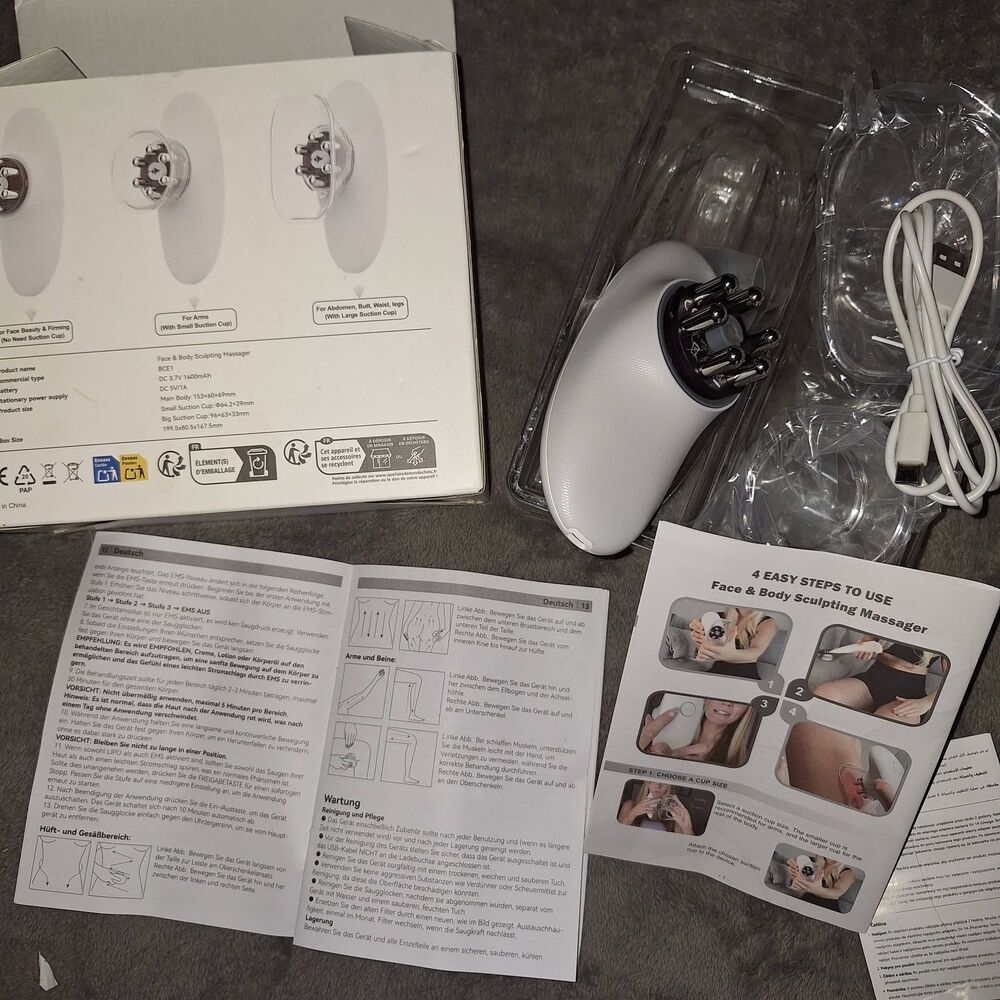 New Body Sculpting LED Lighting Therapy deep massage cupping-heat Face Arms Legs - Picture 9 of 9